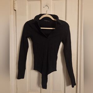 Abercrombie & Fitch Black Ribbed Top